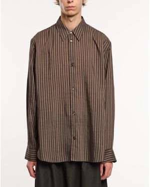 Studio Nicholson Boxy Oversized Shirt - Brown