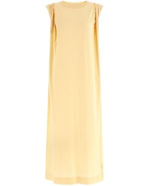 Dries Van Noten Cotton Long Dress - Yellow