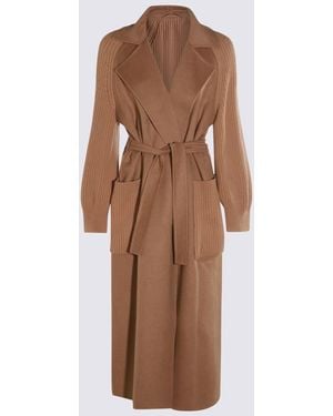Max Mara Camel Berard Wool Coat - Brown
