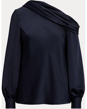 Polo Ralph Lauren Zamiel Long Sleeve Blouse - Blue