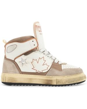 DSquared² Boogie Hi-Top Trainers - White