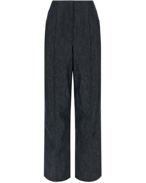 Fendi Roma' Patch Jeans - Blue