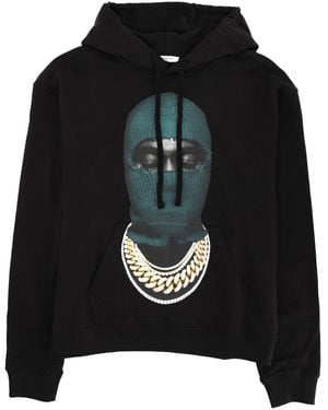 ih nom uh nit Sweatshirt With Print Cotton Sweatshirts - Black