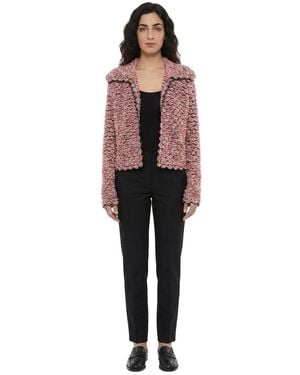 Dolce & Gabbana Dolce & Gabbana Cashmere-Wool Boucle Jacket - Red