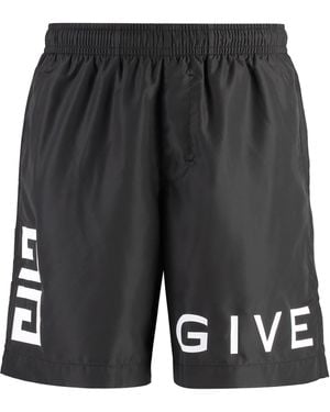 Givenchy Polyester Swim Shorts Beachwear - Gray