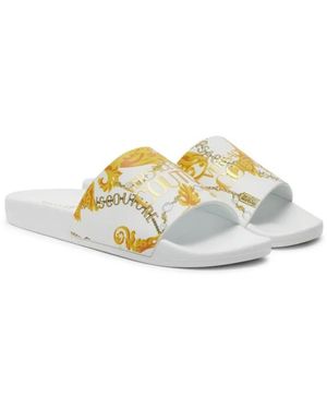 Versace Jeans Couture Pool Slides - Metallic