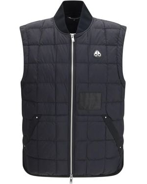 Moose Knuckles Transit Liner Vest Nylon Down Jackets - Blue