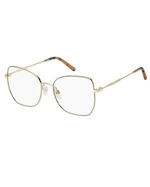 Marc Jacobs Eyeglasses Cat Eye Full Rim, -Nude Frame And Clear Demo Lenses Lens Marc6210Bku00 Sunglasses - Metallic