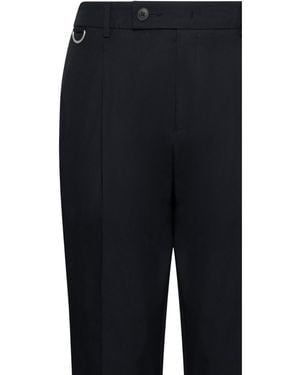 Low Brand Trousers Carrot Fit Cotton - Blue