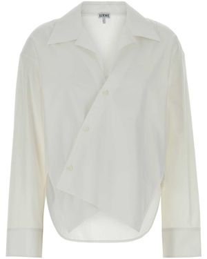 Loewe Poplin Shirt - White