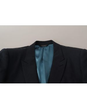 Dolce & Gabbana Dark Alta Sartoria Jacket Coat Blazer Cotton Clothing - Black