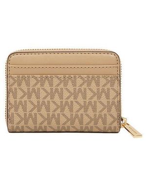 Michael Kors Wallet Polyvinyl Chloride Bags - Natural