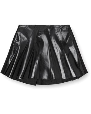 DIESEL O-Zirc--S1 Virgin Wool Blend Skirt - Black