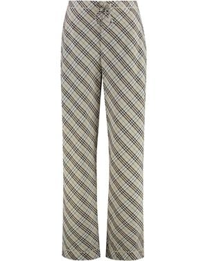 Burberry Essential Cotton Pants For - Gray