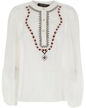 Bazar Deluxe Shirt S11951200120 With Classic Collar And Long Sleeves - White