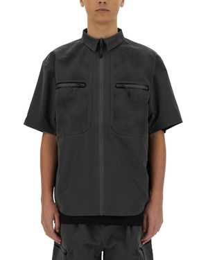 Alpha Industries Laser Cut Short Sleeve Shirt - Black