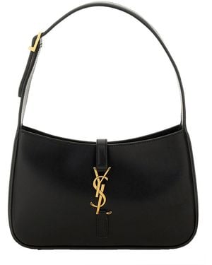 Saint Laurent Hobo Bag Le 5 À 7 Calf Skin Shoulder - Black