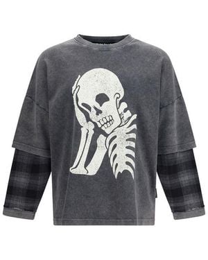 Palm Angels Cotton Shirt - Blue