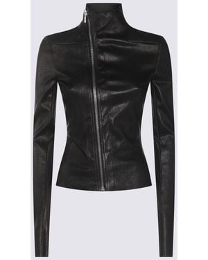 Rick Owens Leather Jacket - Black