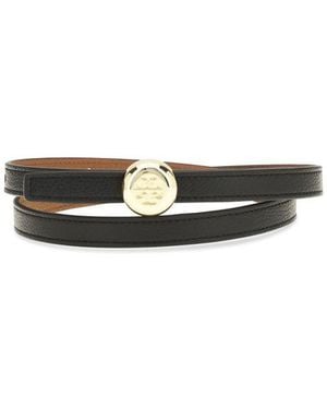 Tory Burch Calf Leather Bos Taurus Regular Belt - Black