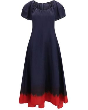 Tory Burch Blue Viscose Casual Dress