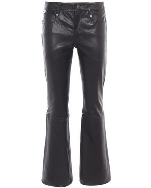 S.W.O.R.D Leather Trousers - Grey