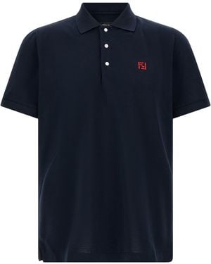 Fendi Ff Selleria Polo Shirt - Blue