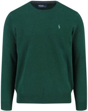 Polo Ralph Lauren Logo Wool Jumper - Green