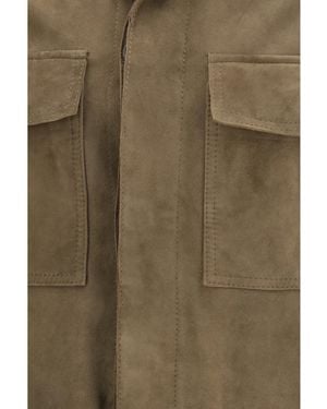 D'Amico Goat Suede Jacket Goatskin/Hircus Goatskin - Green