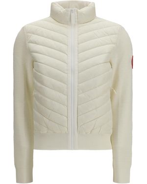 Canada Goose Hybridge Down Jacket Wool Ovis Aries - White