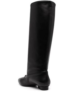 Ferragamo Gancini Knee-High Boots - Black