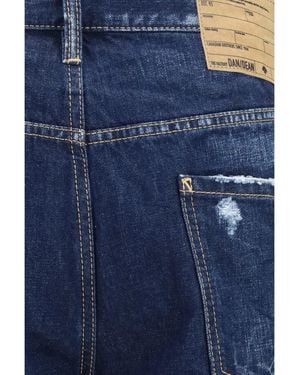 DSquared² Straight Leg Denim Jeans Cotton - Blue