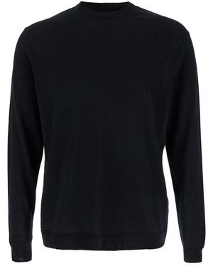 Low Brand Crew Neck Pullover - Black
