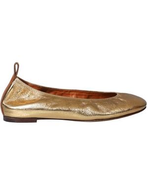 Lanvin Leather Ballet Flats - Natural