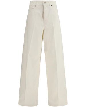 Haikure Bethany Twill 45 Jeans Cotton; Linen - White