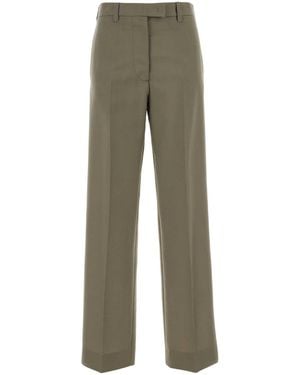 Miu Miu Sage Mohair Blend Palazzo Pant - Green