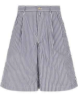 Comme des Garçons Cotton Bermuda Shorts - Blue