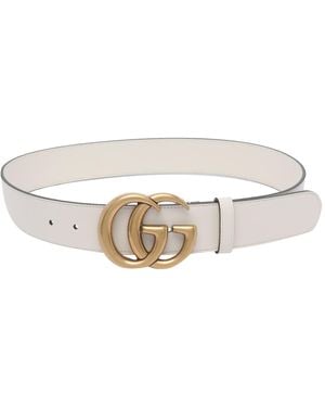 Gucci Gg Marmont Belt - Metallic