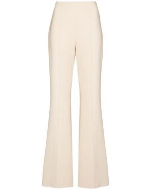 Ferragamo High-Waist Flared Trousers - White