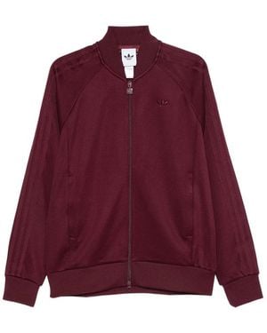 adidas Logo-Embroidered Zip-Up Sweater