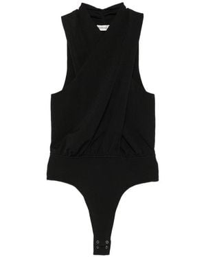 Jonathan Simkhai Jumpsuit Crossover Halterneck Nylon Vests & Tank Tops - Black