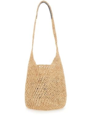 Helen Kaminski Handbag Lani Raffia Crochet Sac With Natural Handles Hand Bags