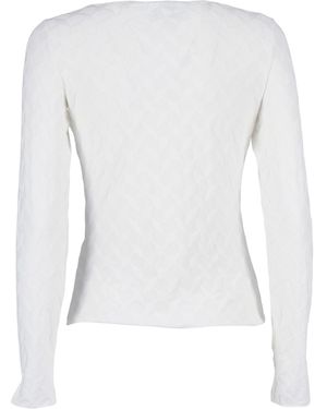 Emporio Armani Woman Jumper Polyamide Elastane Tuta Intera - White