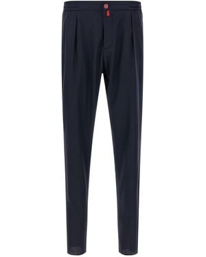 Kiton Pull-On Trousers - Blue