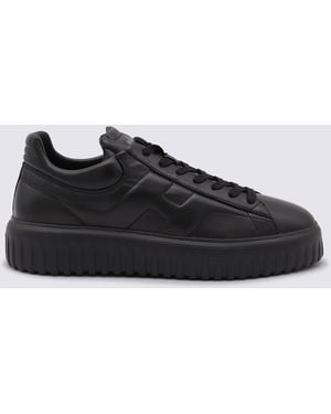 Hogan Leather Trainers - Black