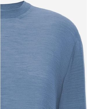 Jil Sander Wool And Cashmere Blend Sweater - Blue