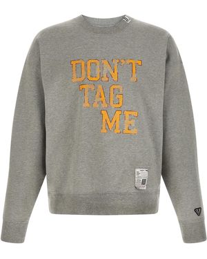Maison Mihara Yasuhiro 'Don'T Tag Me' Sweatshirt - Grey