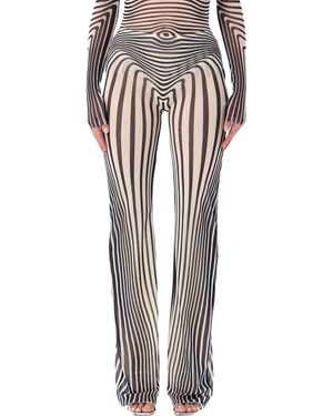 Jean Paul Gaultier Re-Edition Body Morphing Tulle Trousers - Multicolour