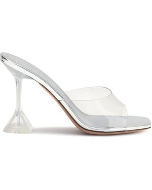 AMINA MUADDI Lupita Glass Sandals - White