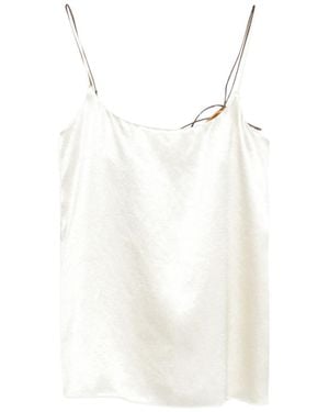 Alysi Tops Satin Polyester - White